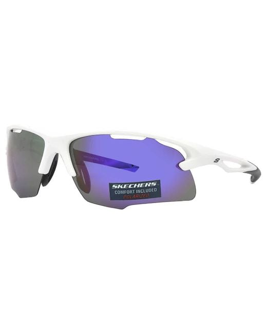 Skechers Purple Smoke Polarized Sport Sunglasses Se5156 21d 73 for men