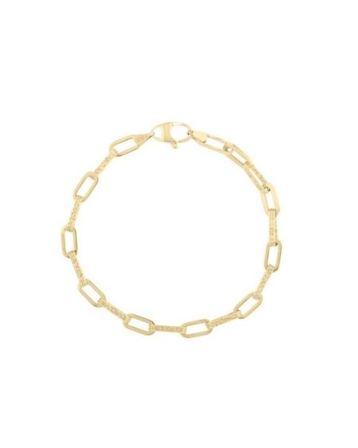 Tresorra Metallic 14K Diamant Paperclip Chain Bracelet