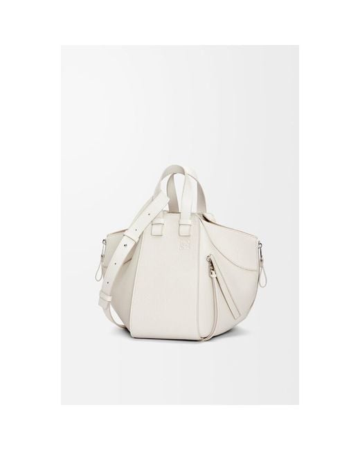 Loewe White Small Hammock Calfskin Bag