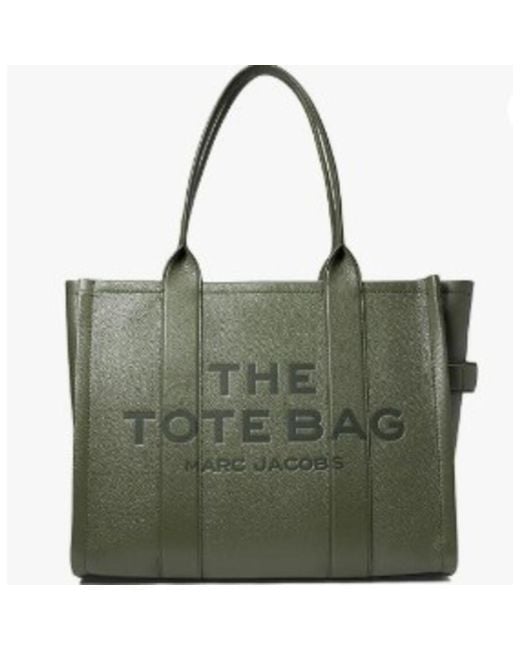 Marc Jacobs Green The Leather Large Tote Bag