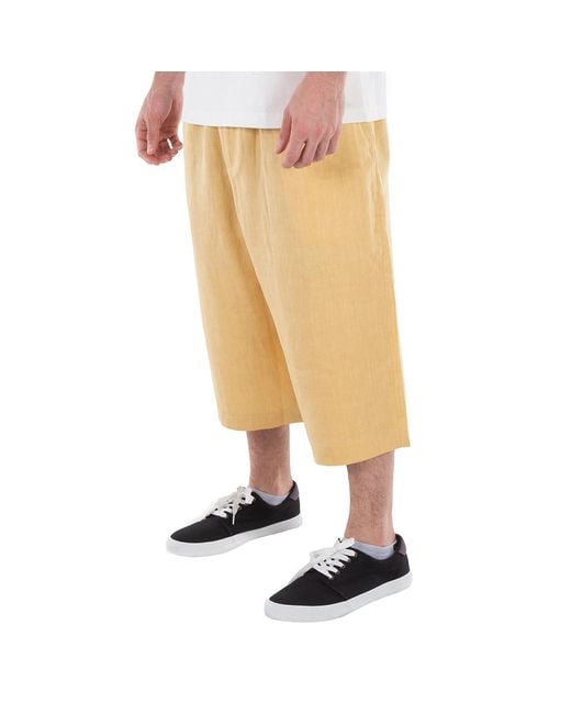 KENZO Natural Drawstring Waistband Shorts for men