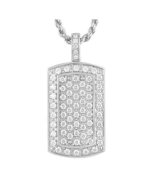 Brilliant Diamond White 10Kt 2.00 Carat Lab Grown Diamond Pendant Necklace For