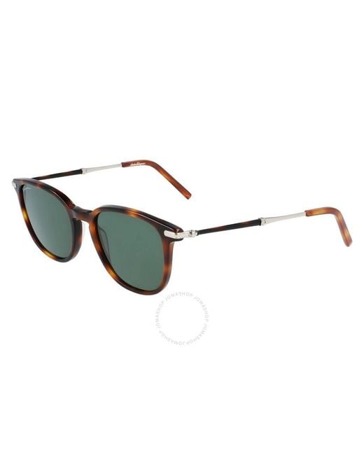 Ferragamo Multicolor Green Square Sunglasses Sf1015s 214 52 for men