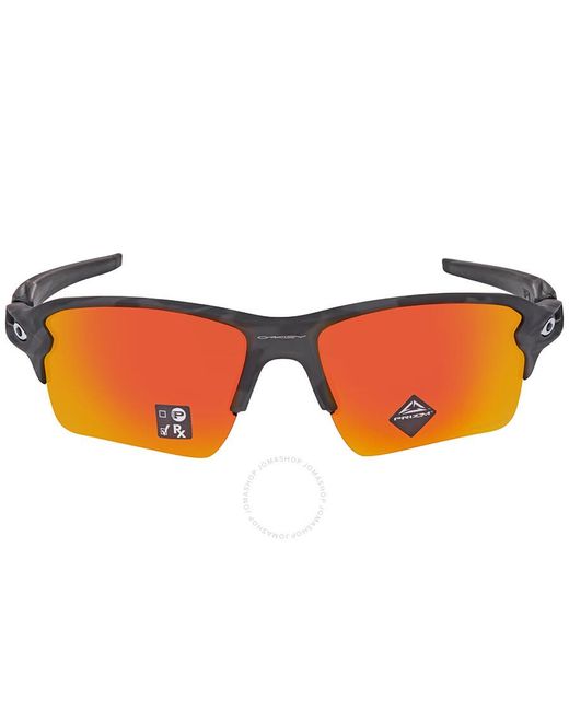 Oakley Orange Flak 2.0 Xl Prizm Ruby Sport Sunglasses for men