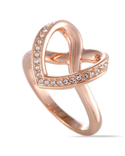 Swarovski Pink Cupidon Rose Plated Crystal Ring