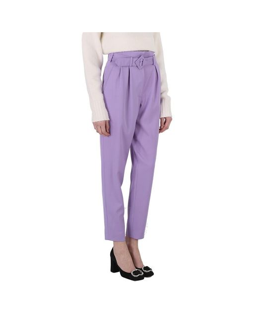 Moschino Purple Violet Straight Leg Trousers