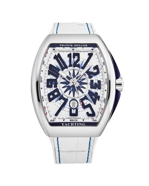 Franck Muller Metallic Vanguard Yachting Automatic White Dial Watch for men