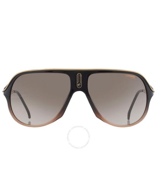 Carrera Gray Brown Gradient Navigator Sunglasses Safari65/n 0dcc/ha 62