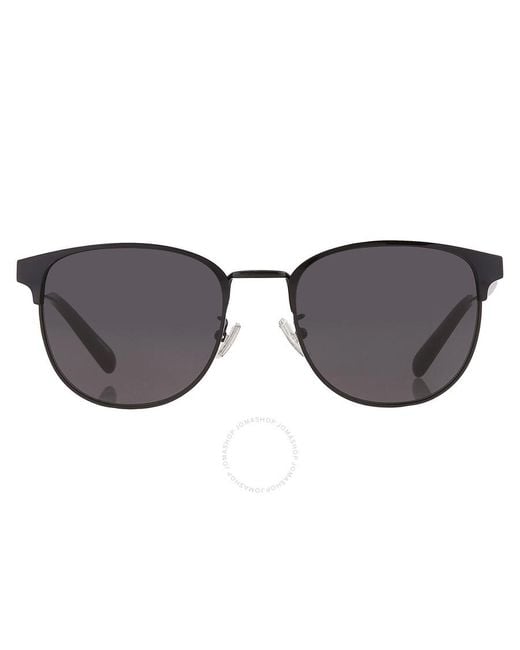 COACH Black Blue Grey Oval Sunglasses Hc7148 939387 54 for men
