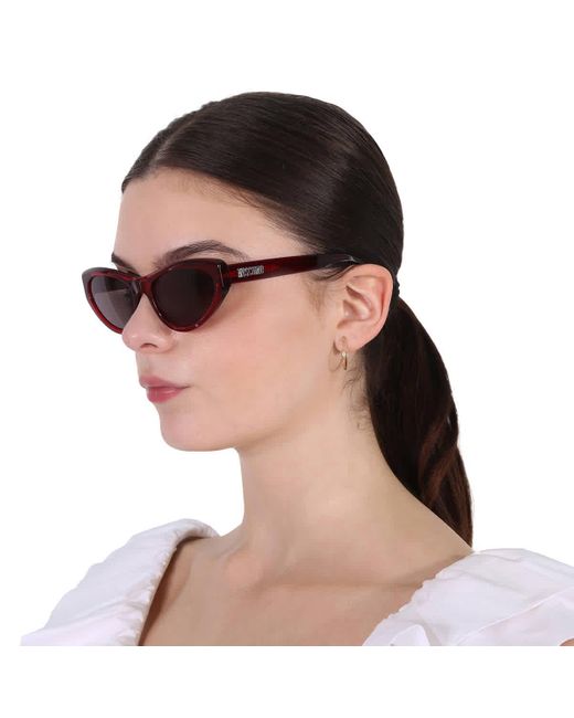 Moschino Pink Grey Cat Eye Sunglasses