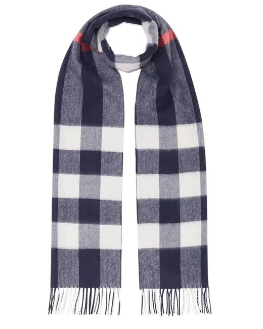 burberry navy scarf