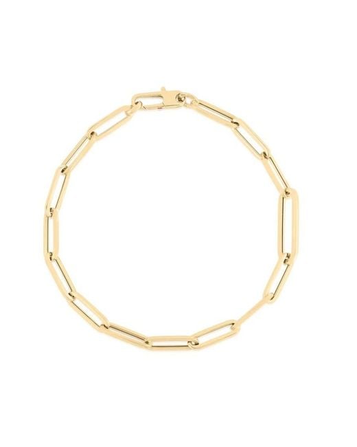 Roberto Coin Metallic 18K 7" Paperclip Bracelet