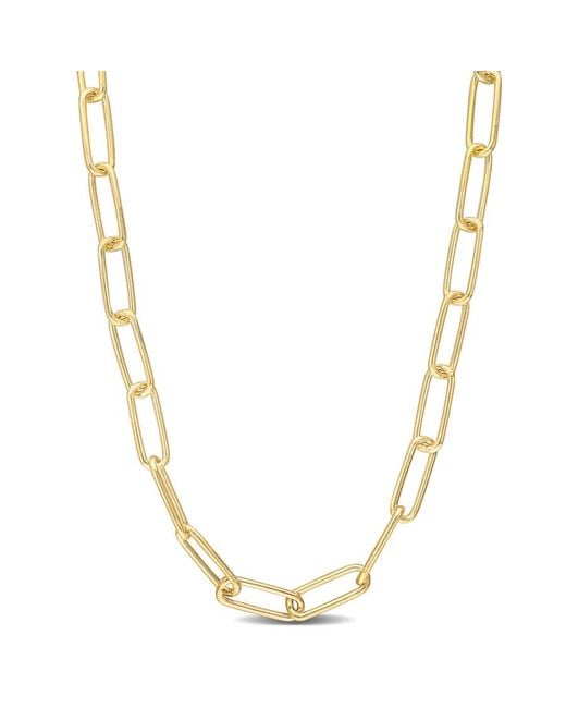 Amour Metallic 5Mm Paperclip Chain Necklace