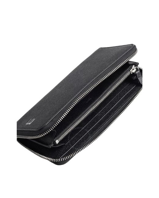 Dunhill Blue Cadogan Leather Zip-Around Wallet for men
