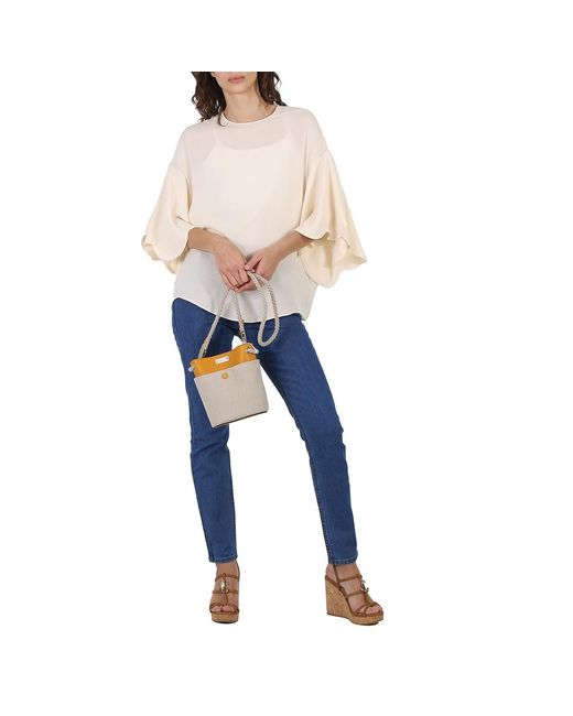 Chloé Gray Small Key Bucket Bag