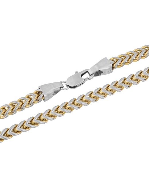 Robert Alton Metallic Stainless Steel With Finish Franco Matte Chain for men