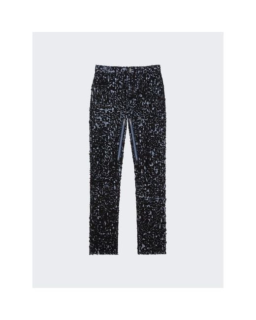 Givenchy Gray Patterned Denim Trousers for men