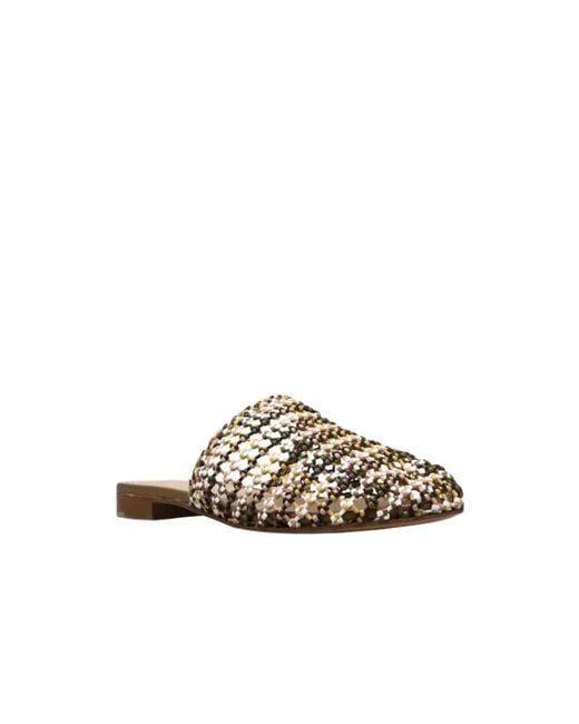Ferragamo Brown Ellas Mules