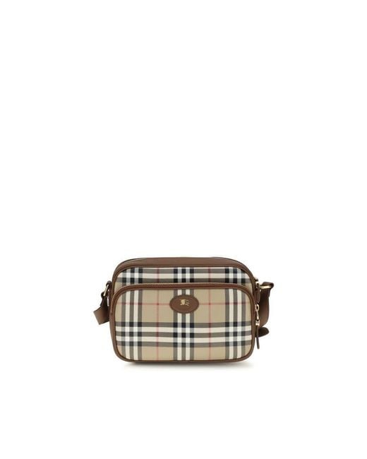 Burberry Multicolor Check-Print Cotton Crossbody Bag for men