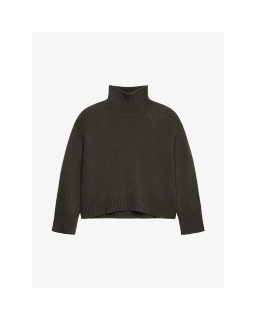 Givenchy Green Military Oversized Turtleneck Sweater for men