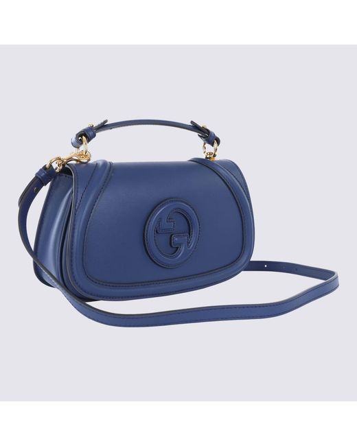 Gucci Blue Leather Blondie Shoulder Bag