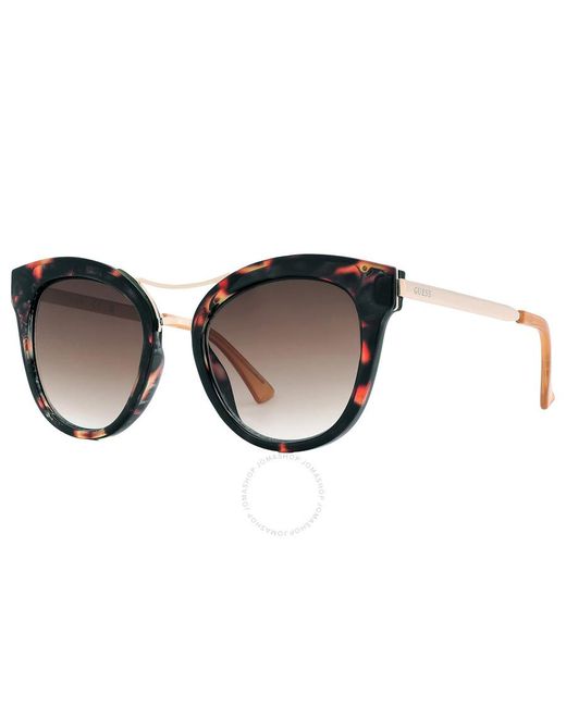 Guess Factory Brown Mirror Teacup Sunglasses Gf0304 52g 53