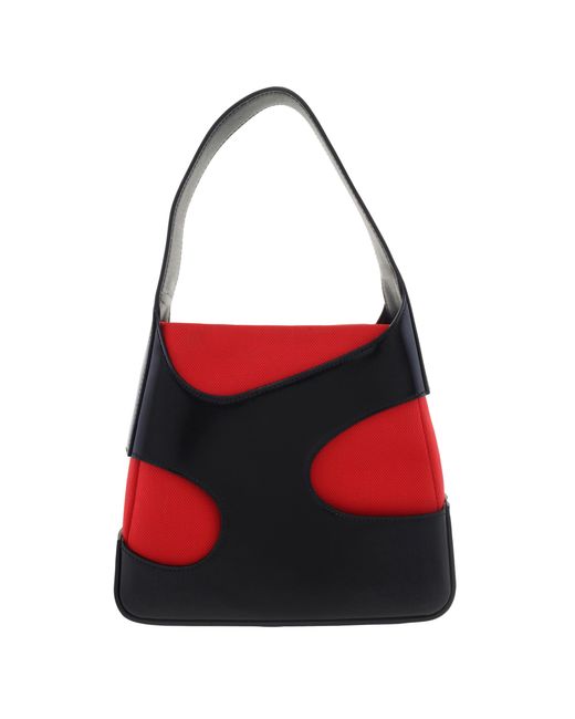 Ferragamo Red Cut-Out Mini Shoulder Bag
