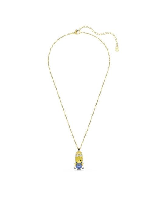 Swarovski Metallic Minions-Tone Plated Necklace