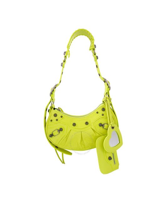 Balenciaga Yellow Le Cagole Xs Shoulder Bag