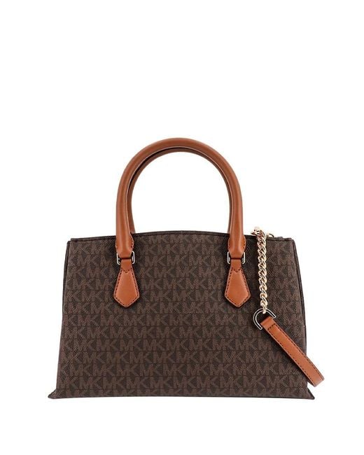 Michael Kors Brown Ruby Small Logo Satchel