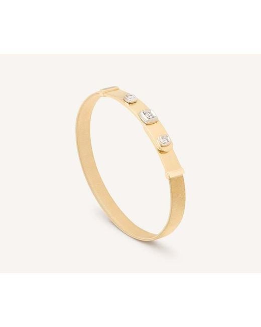 Marco Bicego Metallic 18K Coil And Diamonds Large Bangle Bracelet Sg44_B_Yw_M5 for men