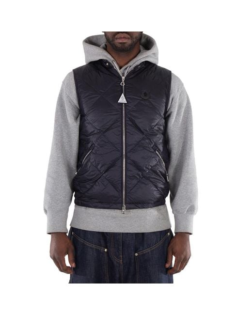 Moncler Blue Neste Quilted Down Vest, Brand Size 1 for men