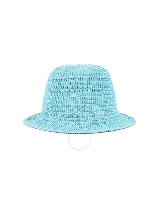 Burberry Blue Bright Topaz Crochet Bucket Hat