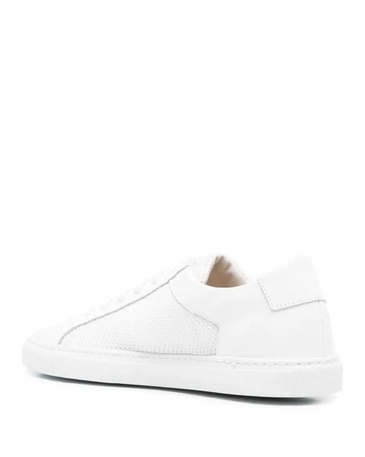 Common Projects White Retro Mesh Leather Sneakers for men