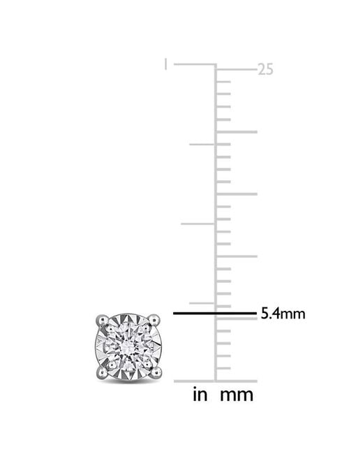 Created Forever Metallic 1/2Ct Tw Lab-Grown Diamond Solitaire Stud Earrings