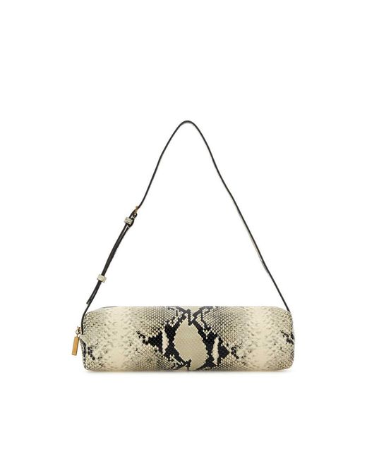 Khaite Metallic Printed Leather Kye Shoulder Bag