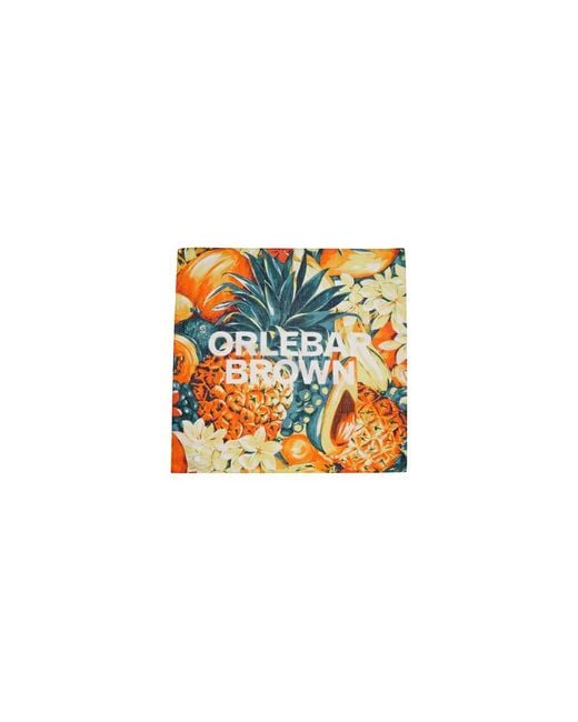 Orlebar Brown Multicolor Tasso Club Tropicana Scarf (276041-Amber/Mimosa) for men