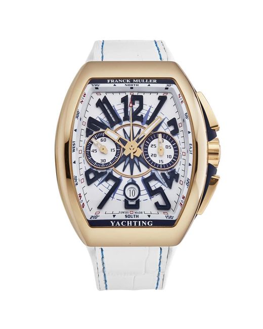 Franck Muller Metallic Vanguard Yachting Chronograph Automatic White Dial Watch for men