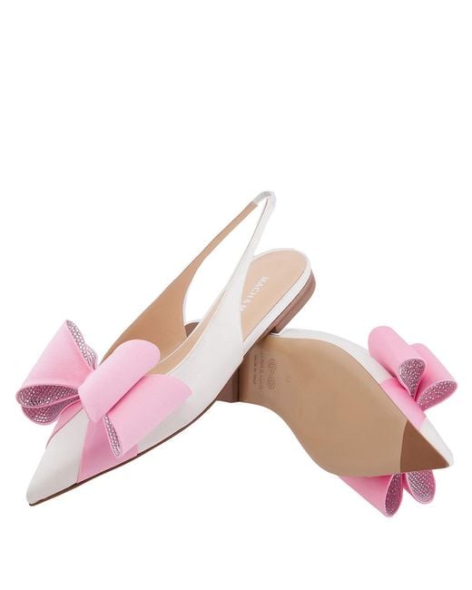 Mach & Mach Pink Le Cadeau Slingback Flats