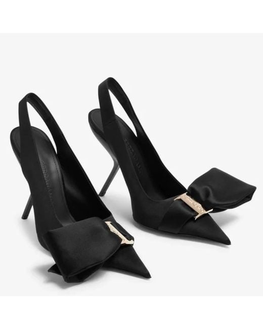 Ferragamo Black Ferragamo Erica Slingback Pumps