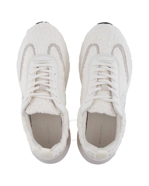 Tory Burch White Tory Good Luck Low-top Trainers