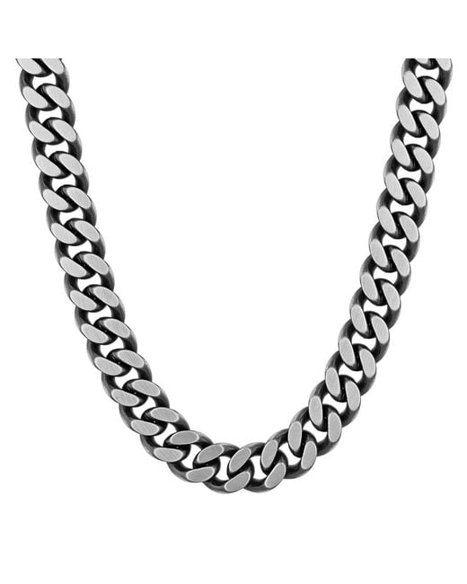 Robert Alton Metallic Stainless Steel Curb Chain for men