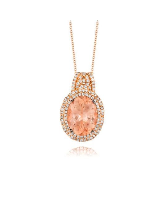 Le Vian Pink Ladies Peach Morganite Necklaces Set