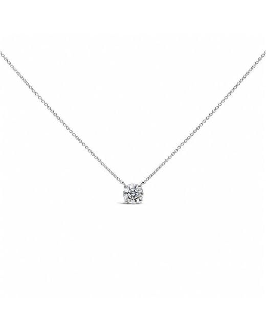Haus of Brilliance Metallic 14K 1.00 Cttw Lab Grown Diamond Solitaire Pendant for men