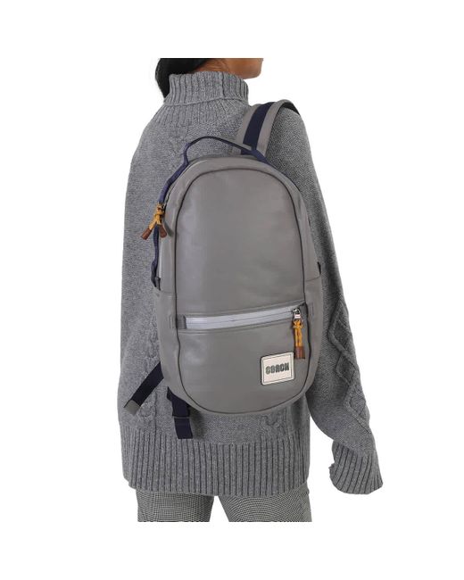 COACH Gray Patch Pacer Backpack for men