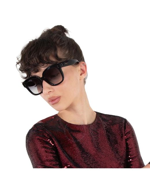 CELINE Bold Three Dots Butterfly Sunglasses CELINE Bold 3 Dots Butterfly Sunglasses, 54mm  main image 3
