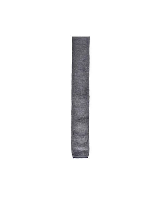 Brunello Cucinelli Multicolor Wool Skinny Knit Tie for men