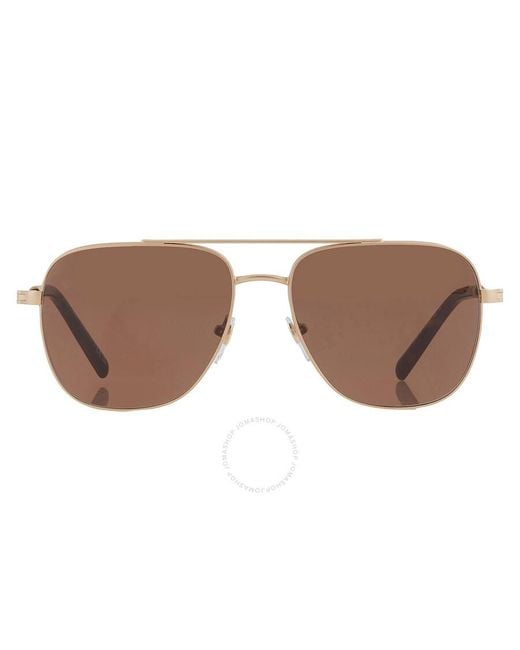 BVLGARI Brown Navigator Sunglasses Bv5059 202253 58 for men