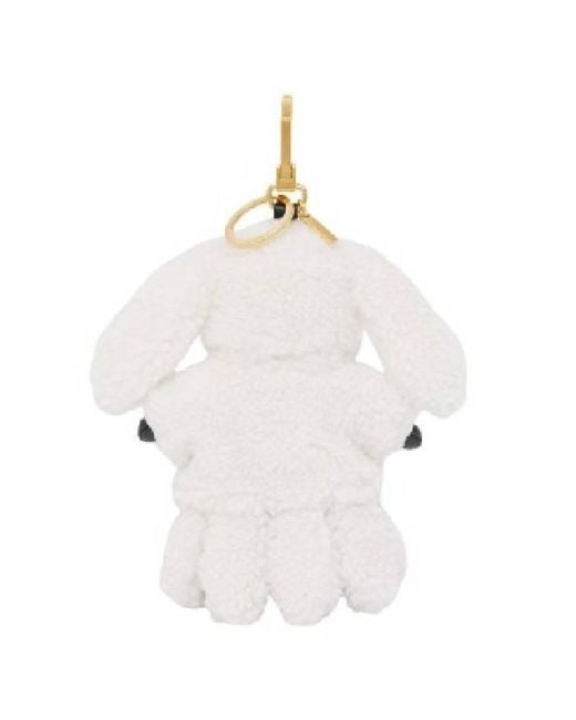 Burberry White Thomas Rabbit Bear Charm for men