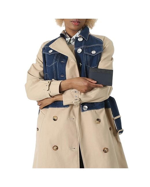 COACH Blue Signature Canvas Blocking Card Case